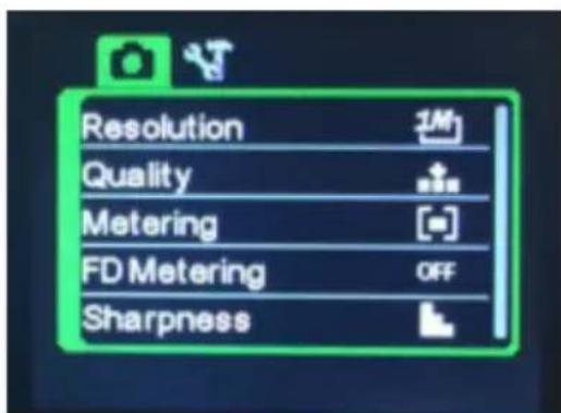 Resolution Quality Metering FD Metering Sharpness