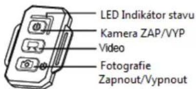 LED Indikátor stavu Kamera ZAP/VYP Video Fotografie Zapnout/Vypnout