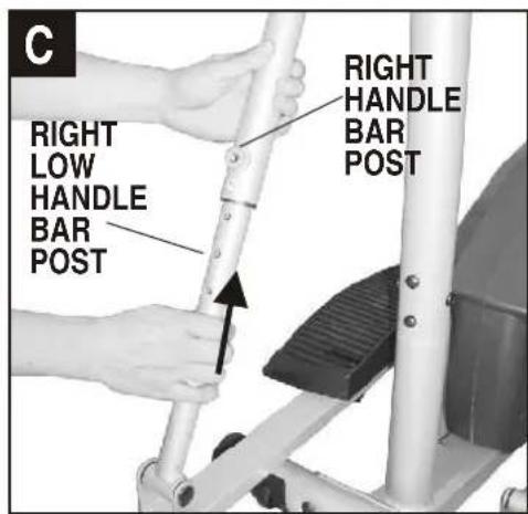C RIGHT HANDLE BAR POST RIGHT HANDLE BAR POST
