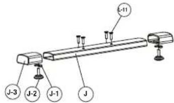 York Fitness Perform 215 - Exploded drawing - 9