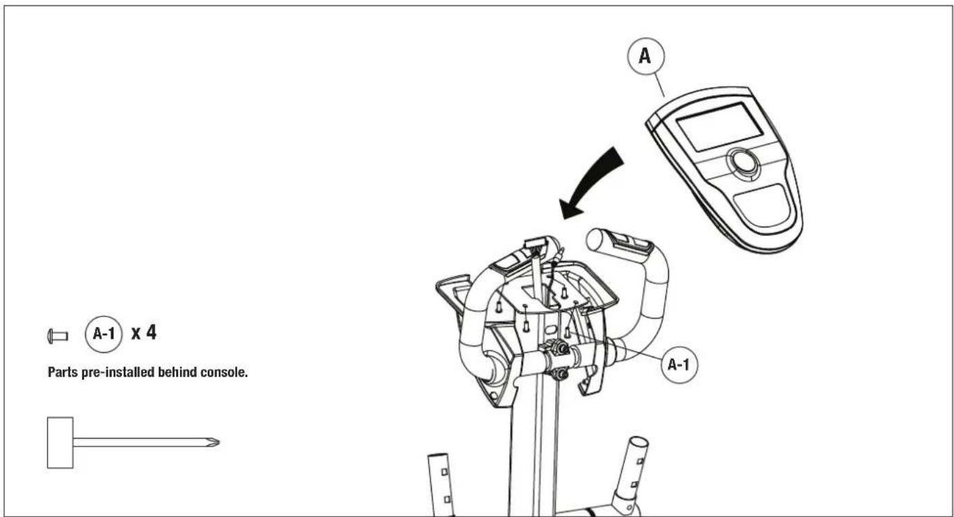 A-1 x 4 Parts pre-installed behind console. A A-1