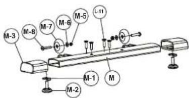 York Fitness Perform 215 - Exploded drawing - 8