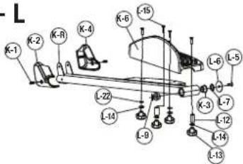 York Fitness Perform 215 - Exploded drawing - 15