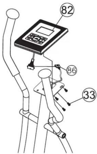 Technical diagram of a device with numbered components, likely for assembly or maintenance instructions.