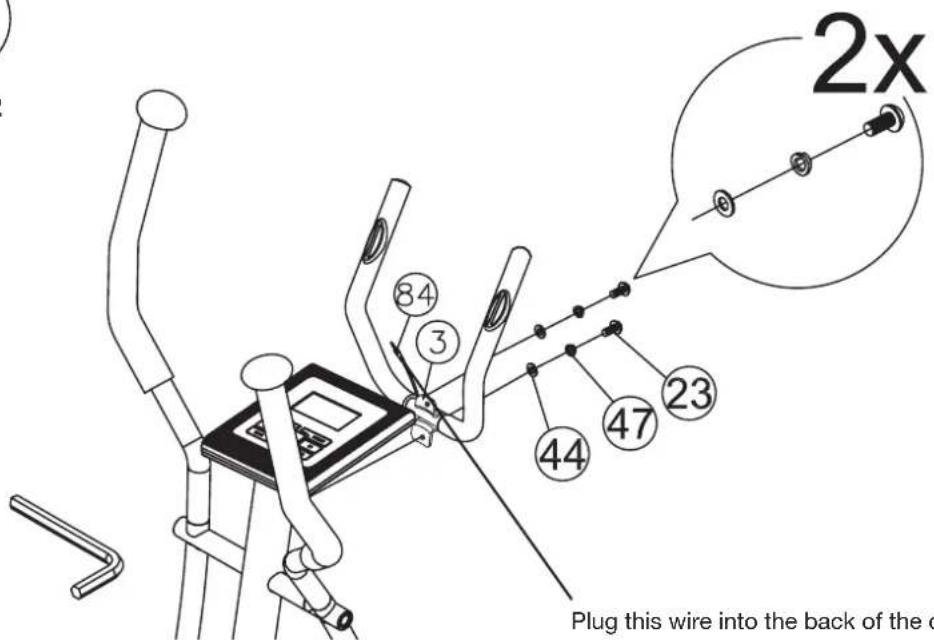 2x 84 3 44 47 23 Plug this wire into the back of the c