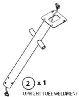 2 x 1 UPRIGHT TUBE WELDMENT