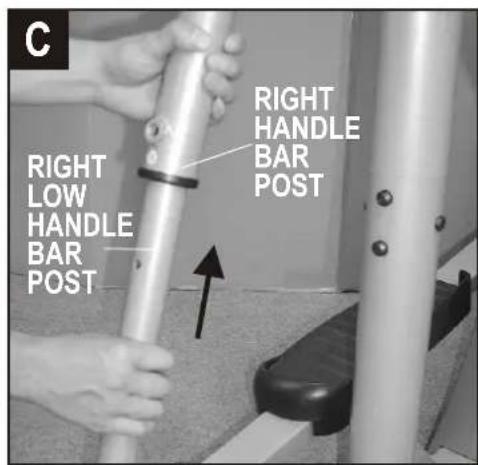 C RIGHT HANDLE BAR POST RIGHT HANDLE BAR POST