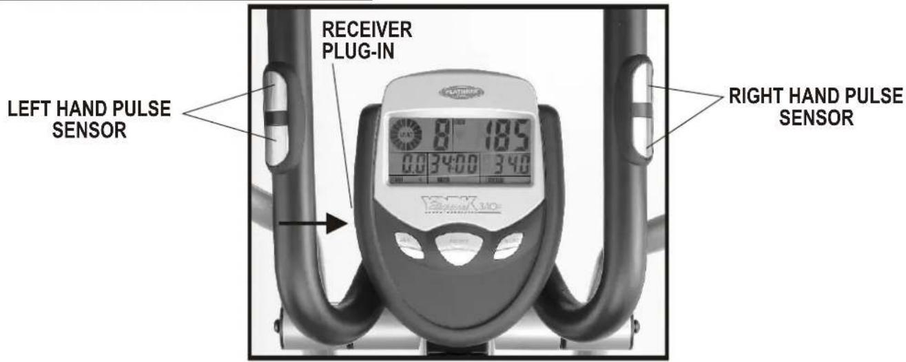 LEFT HAND PULSE SENSOR RECEIVER PLUG-IN RIGHT HAND PULSE SENSOR