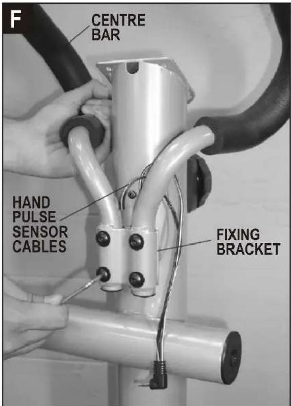 F CENTRE BAR HAND PULSE SENSOR CABLES FIXING BRACKET
