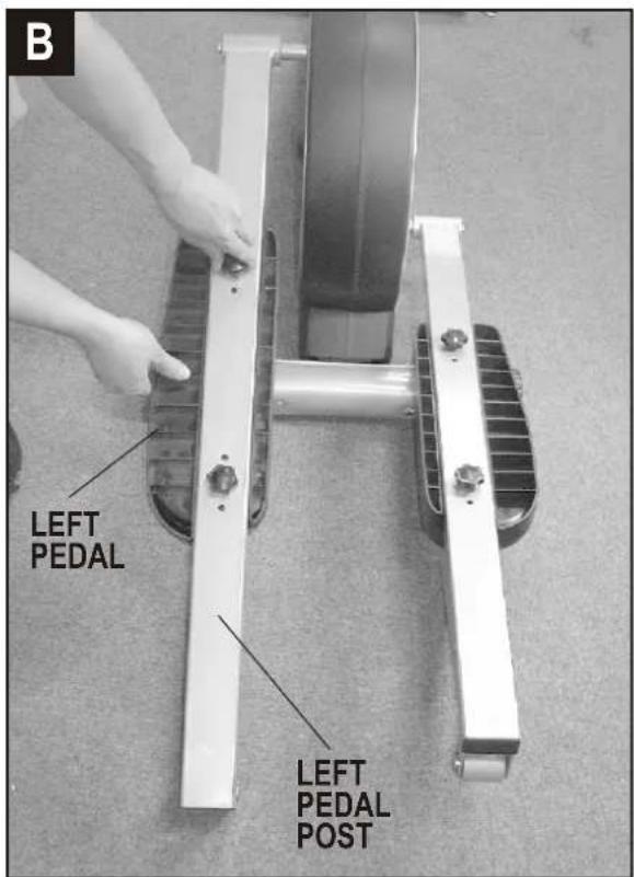 B LEFT PEDAL LEFT PEDAL POST