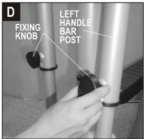 D FIXING KNOB LEFT HANDLE BAR POST