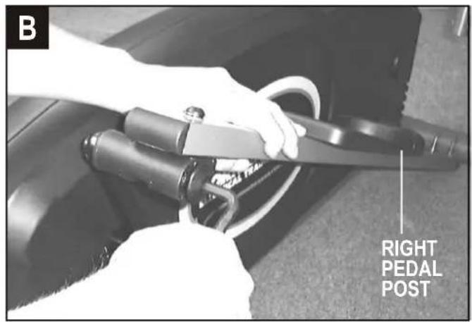 B RIGHT PEDAL POST
