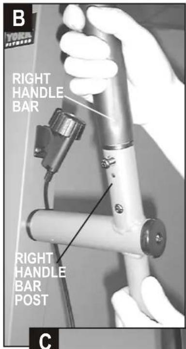 B YORK HIVERS RIGHT HANDLE BAR RIGHT HANDLE BAR POST C