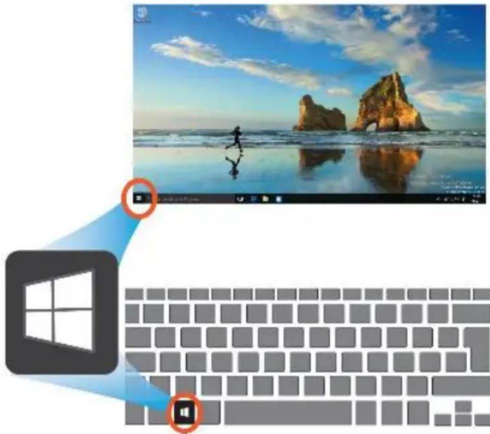 Screenshot of a Windows desktop with a laptop keyboard, showing a beach scene and two location pins labeled 'OK' and 'Delete'.