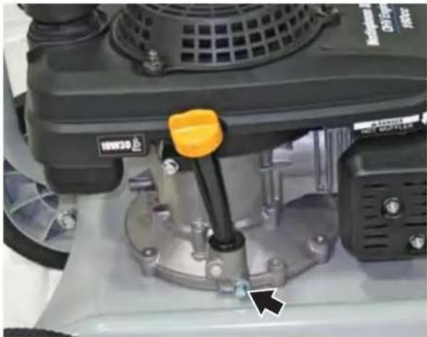 WESTINGHOUSE WP2500 - Procedimiento para cambiar el aceite del motor - 1