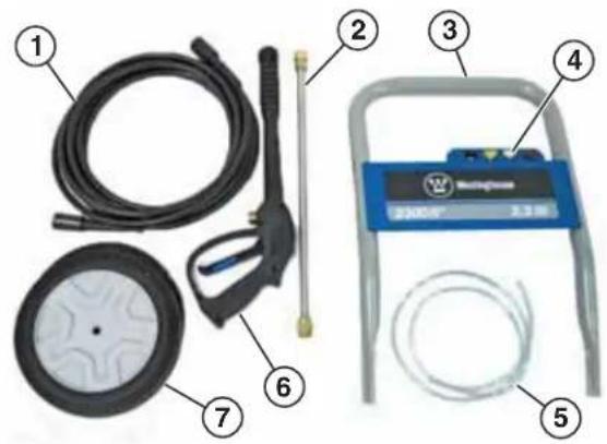 WESTINGHOUSE WP2500 - COMPONENTES - 1