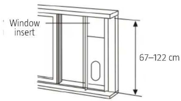 Window insert 67-122 cm