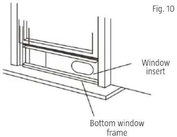 Fig. 10 Window insert Bottom window frame