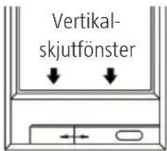 Vertikal- skjutfönster