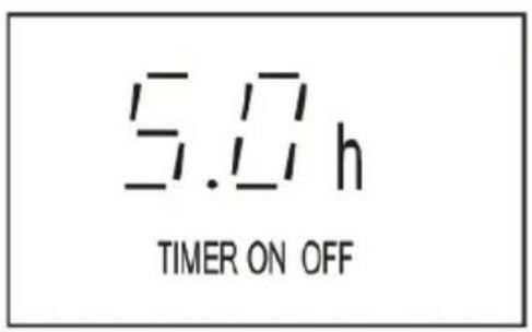 5.0 h TIMER ON OFF