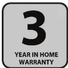 3 YEAR IN HOME WARRANTY