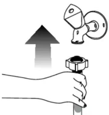 Euromaid HTL80 - Connection of inlet hose connector and tap - 1