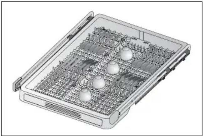 Euromaid SI14BM - Ceiling silverware basket - 1