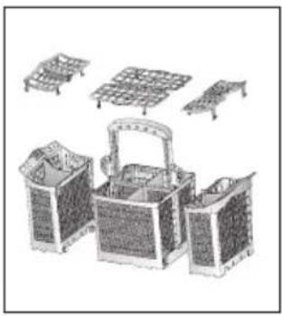 Euromaid EDI14S - Variable cutlery basket (depending on the model) - 2