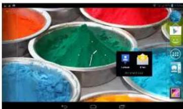 Colorful paint splatters in circular containers with no visible text or symbols