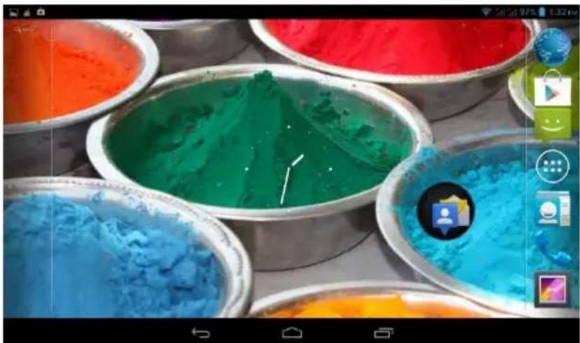 Close-up of colorful paint splatters in metal bowls, including red, green, and blue hues (no text or symbols visible)