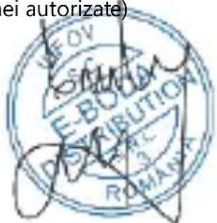 ei autorizate) H.E.OV S.M.L. E-BOLUATION R.D.R.P.C 3 ROMAN