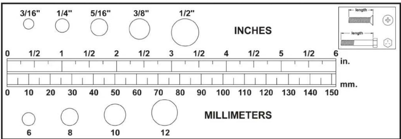 York Fitness Diamond R301 - HARDWARE IDENTIFICATION CHART - 1