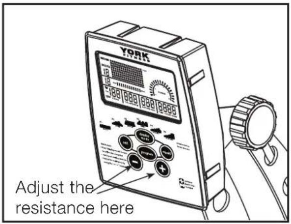 YORK Adjust the resistance here