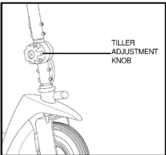 TILLER ADJUSTMENT KNOB