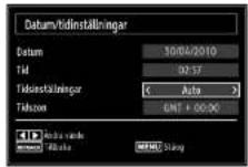Andersson LED3240FDC PVR - Konfi gurera inställningar av datum/tid - 1