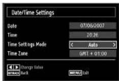 Andersson LED3240FDC PVR - Configuring Date/Time Settings - 1