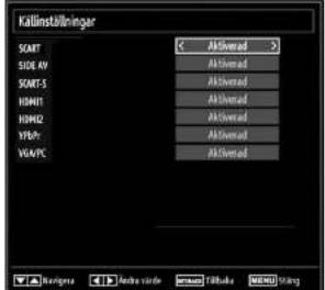 Andersson LED3240FDC PVR - Konfi gurering av inställningar för källa - 1