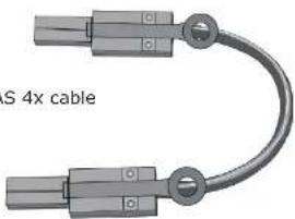 3D rendering of a U-shaped cable with two connectors and mounting holes (no text or symbols)