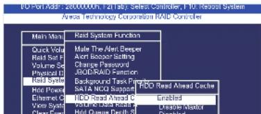 GO Port Addr: 200000000, Part No: Serial Controller, H/O: Serial System Area Technology Corporation RAID Controller Main Menu Read System Function Cuck Valve Read Set A Volume Sc Physical D Read Syste Hot Power Ethernet C Voice Syste Clear Fox Male The Alert Beeser Alert Biooper Sating Charge Passwo…