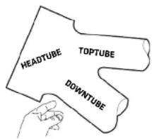 HEADTUBE TOPTUBE DOWNTUBE