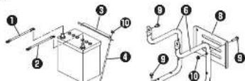 Technical diagram showing labeled components of a mechanical or electrical device with numbered parts and directional arrows.