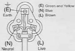 (E) Green and Yellow (E) Blue (E) Earth (L) Brown (N) Neural (L) Live