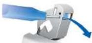 SIEMENS Motion P micon - Opening a locked battery compartment: - 4