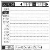 SONY Clié PEG-N760C - Scheduling an event for the current date - 1