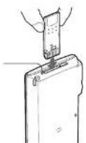 SONY Clié PEG-N760C - Inserting and removing Memory Stick media - 1