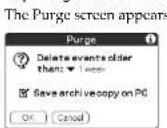 SONY Clié PEG-N760C - Purging records - 1