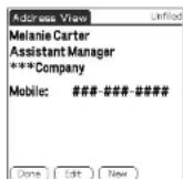 SONY Clié PEG-N760C - Viewing Address Book entries - 1