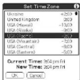 SONY Clié PEG-N760C - Setting the time zone - 1