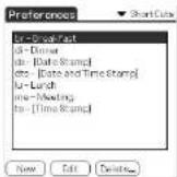 SONY Clié PEG-N760C - Creating Graffiti® ShortCuts - 1