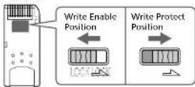 SONY Clié PEG-N760C - Write protect position (LOCK) - 1